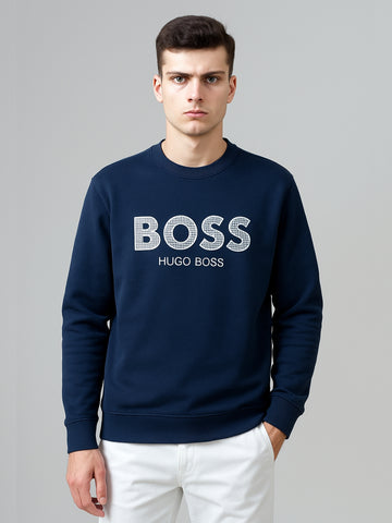 BOSS LOGO CREW NECK SWEAT SHIRTS