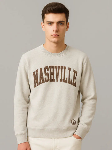 OVERSIZED SWEAT SHIRTS - BEIGE