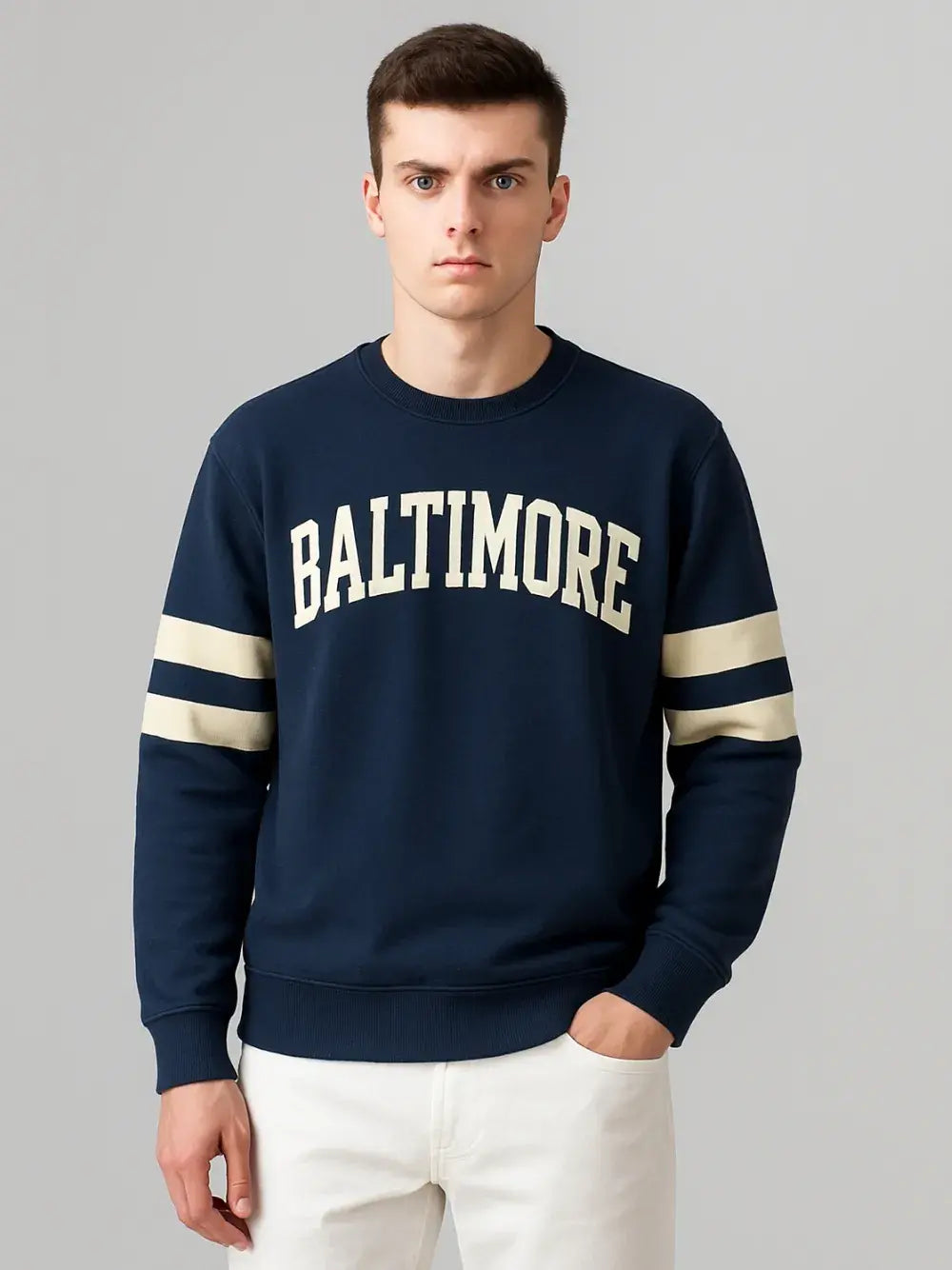 OVERSIZED SWEAT SHIRTS - DARK BLUE