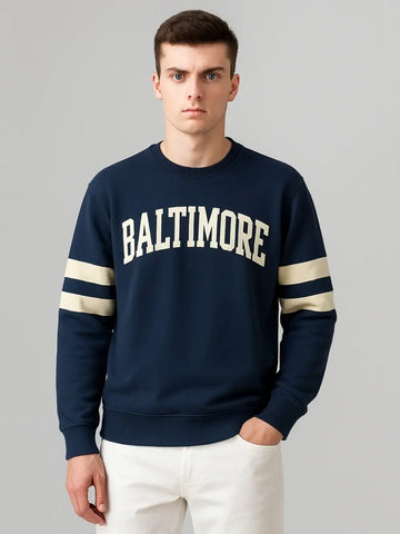OVERSIZED SWEAT SHIRTS - DARK BLUE