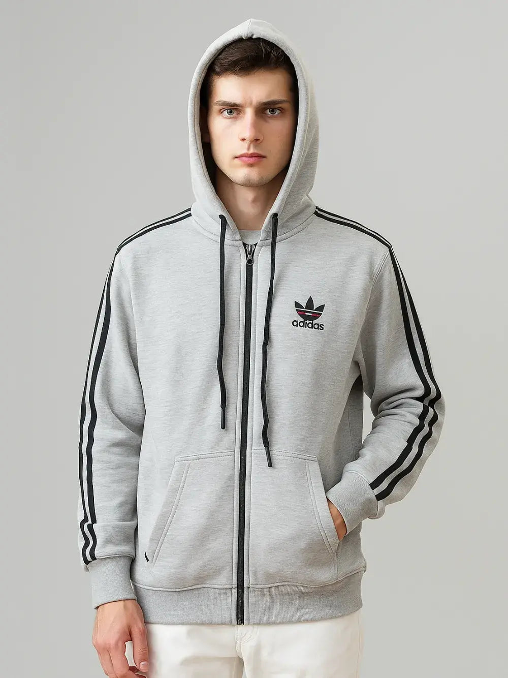ADIDAS 3-STRIPE PULLOVER HOODIE